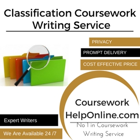 Classification Coursework Writing Service