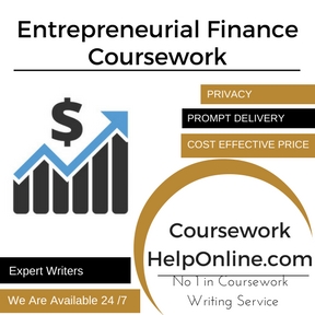 Entrepreneurial Finance Coursework Writing Service